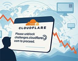 Cloudflare outage illustration